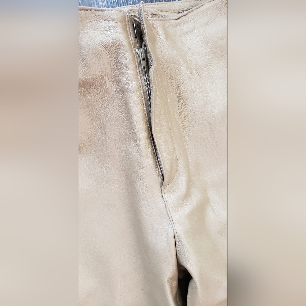 Spieger leather brown pants size 6 - Picture 5 of 10